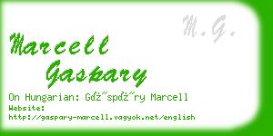 marcell gaspary business card